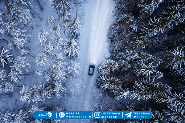 زمستانی کردن خودرو قبل از رانندگی در جاده برفی